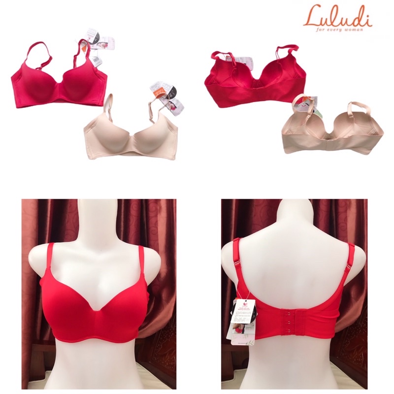 luludi bra by wacoal LB 5975 branded hidden cushion bra push up 34B