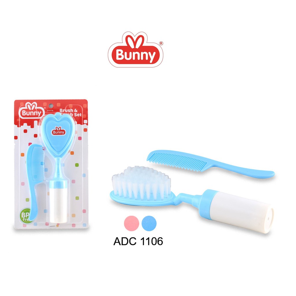 Lusty Bunny Brush &amp; Comb Set Sikat &amp; Sisir Bayi ADC-1106