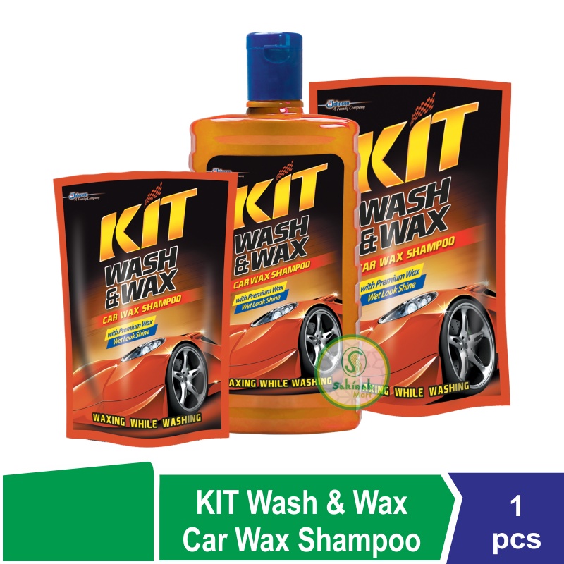 KIT Wash &amp; Wax Shampoo Mobil 400ml / 500ml / 720ml