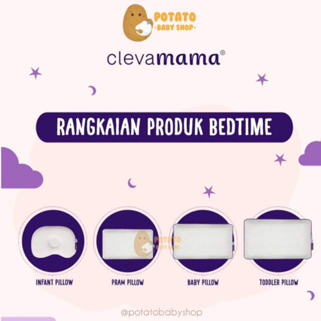 Clevamama Clevafoam Pillow (Infant/ Pram / Baby / Toddler )