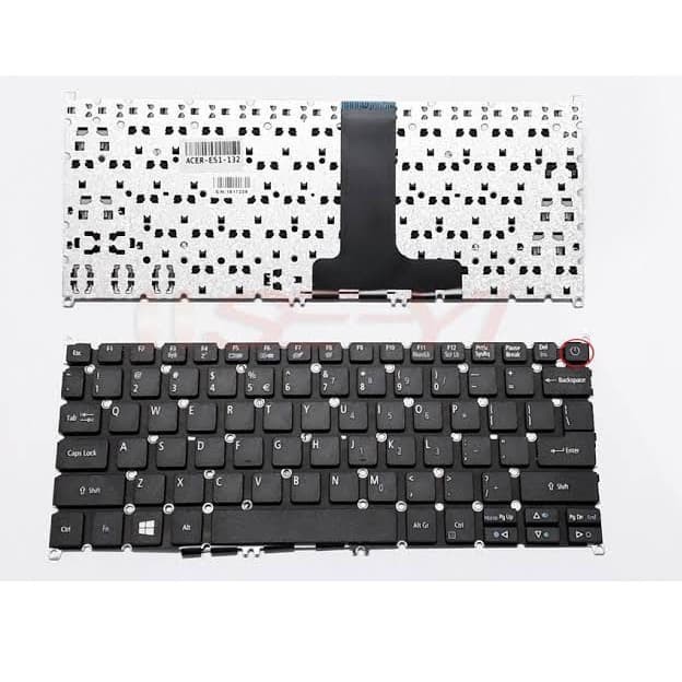 Keyboard Laptop ACER ES1-132 ES1-132 ES1-132 Tombol Power