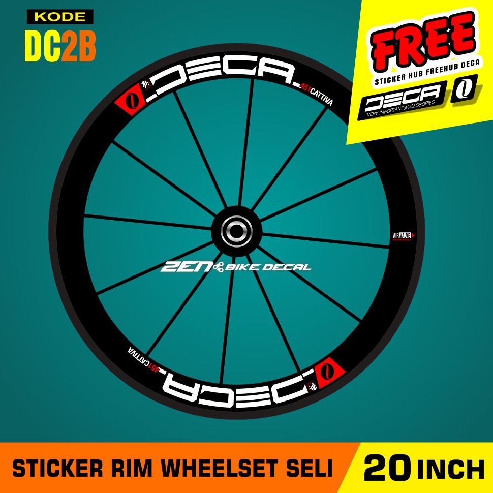 Decal Sticker VELG / RIM WHEELSET SELI / sepeda lipat RING 20 INCH