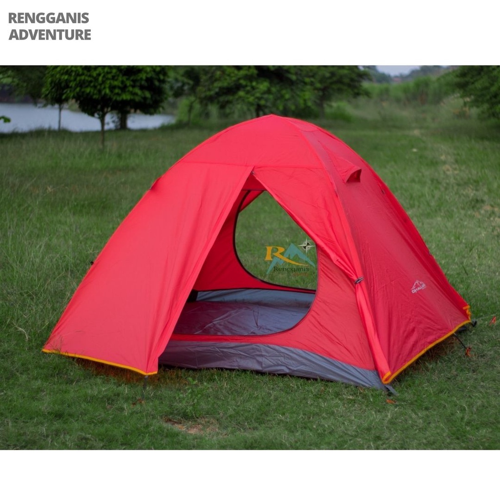 TENDA CAMPING DHAULAGIRI 845 KAP 4 ORANG DOME OUTDOOR HIKING GUNUNG