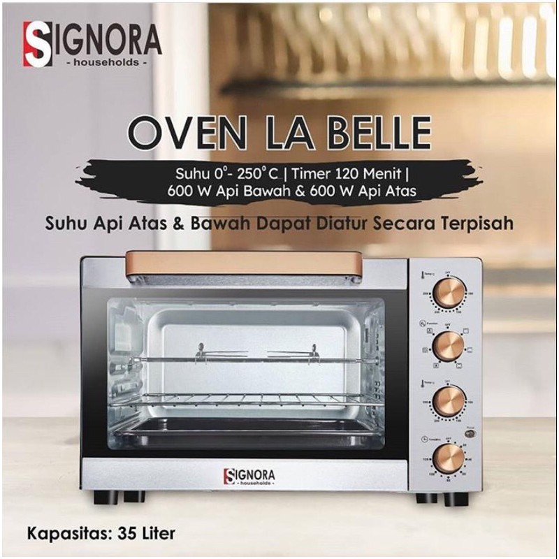 Oven La Belle Signora 35 Liter Oven Listrik FREE Hadiah Langsung