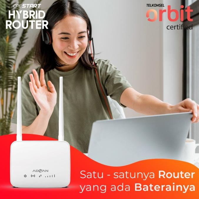 TELKOMSEL ORBIT START Advan Router CPE Start 4G LTE + WLAN