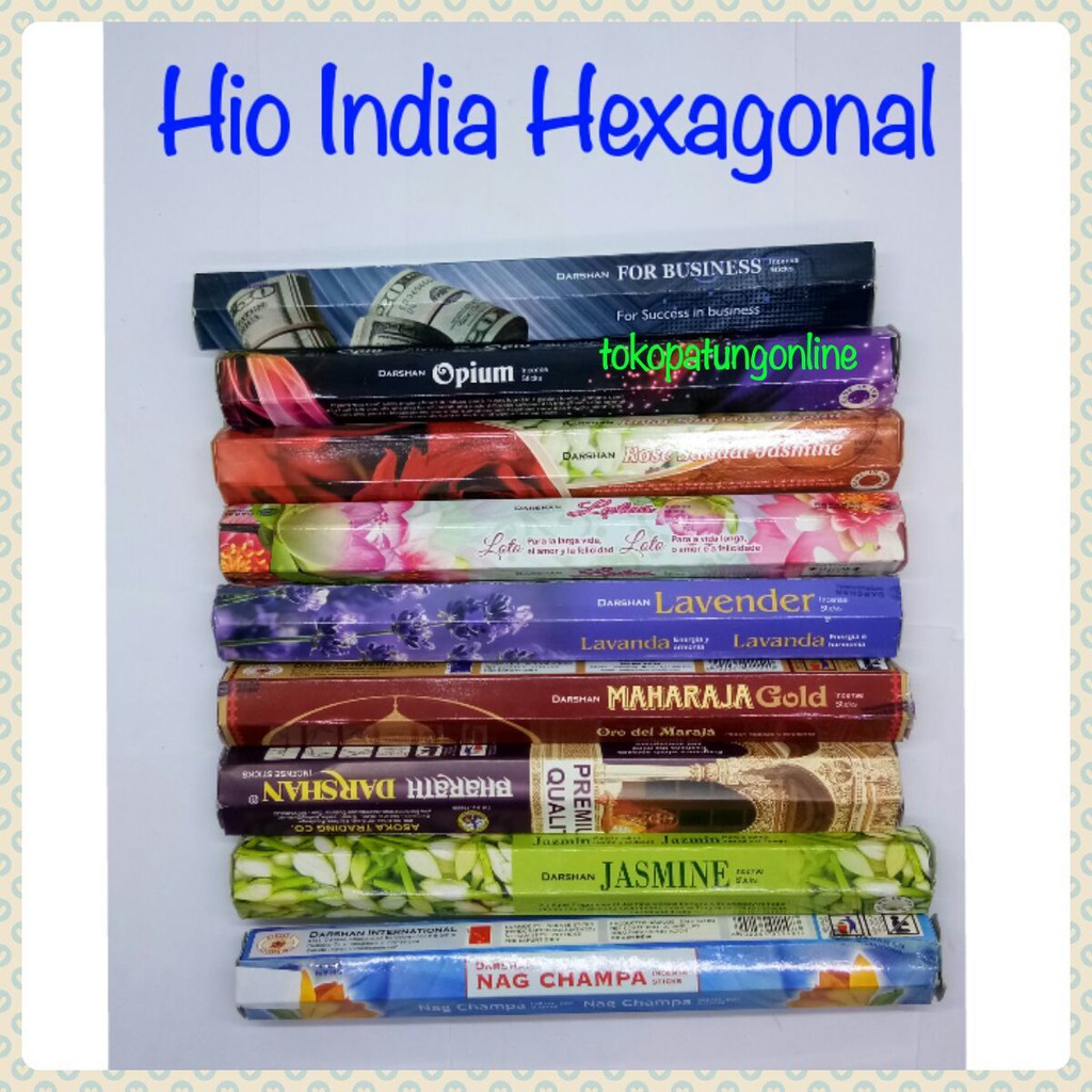 Hio Hexagonal India Darsan Maharaja Lavender Jasmine aromatherapy