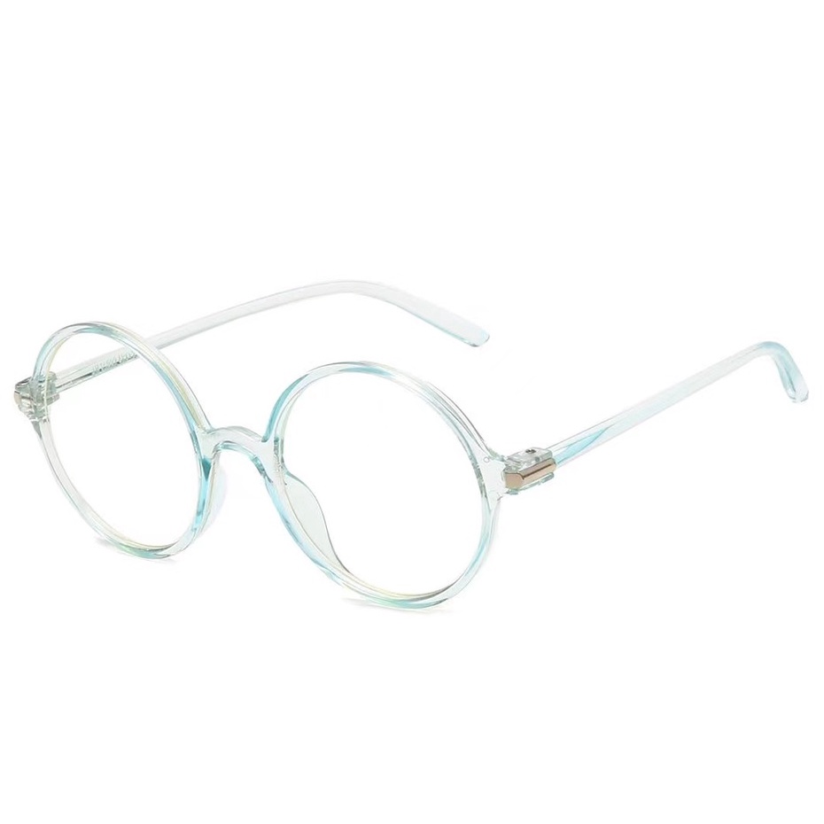 (Rowling)Kacamata Perlindungan Anti Radiasi Bulat Wanita Pria Dan Wanita Yang Nyaman Import Kacamata Fashion-Ka-98 Blue