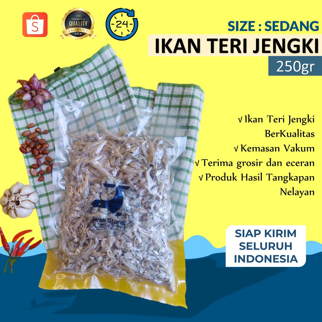 

Ikan Teri Jengki Sedang 250gr