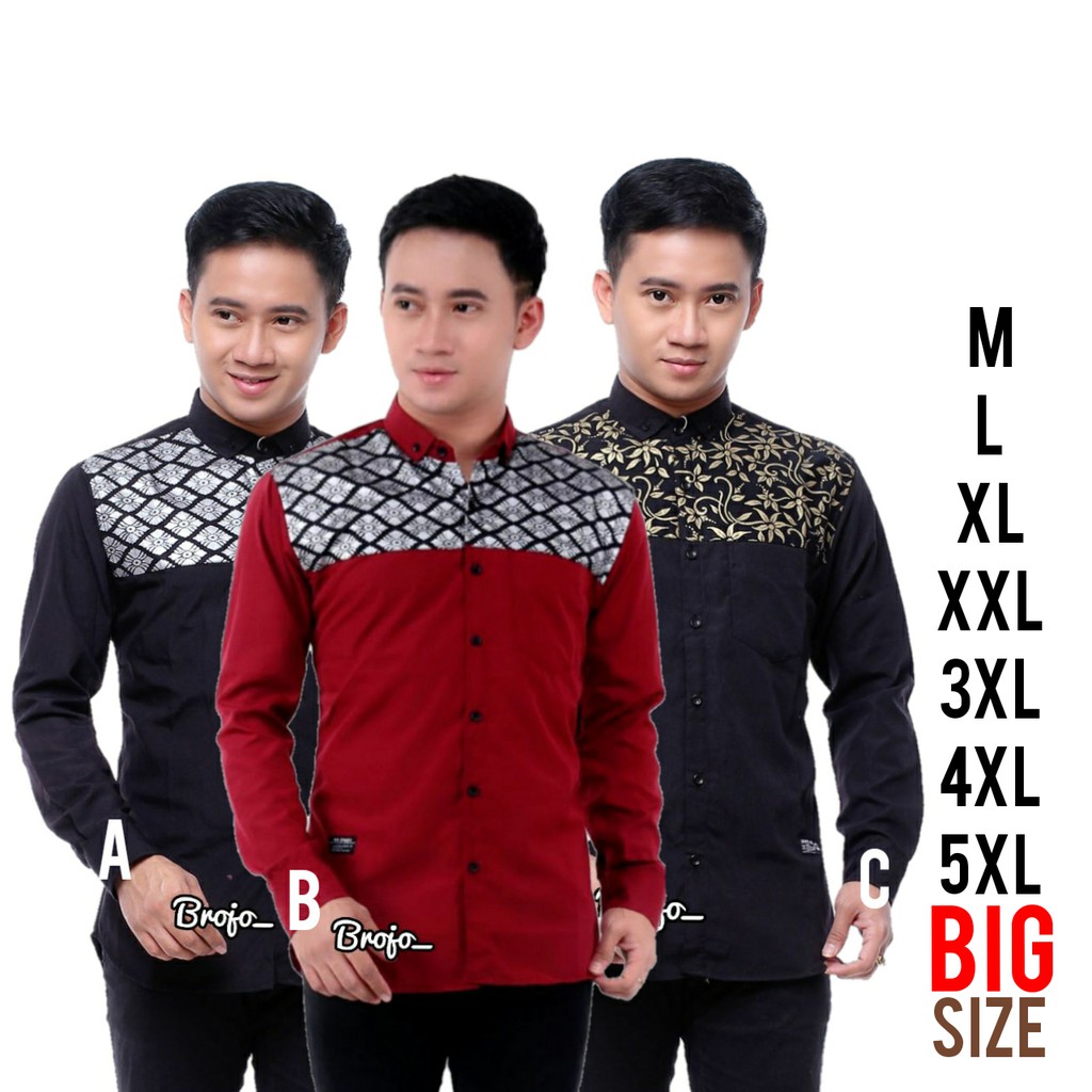  Baju  Koko  BIG SIZE Terbaru Lengan Panjang Size XXL  XXXL 