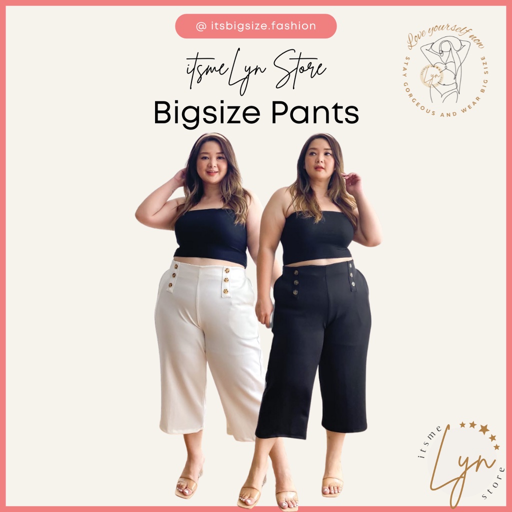 (COD) PROMO CELANA KULOT 7/8 BIG SIZE WANITA CURVY UKURAN JUMBO UKURAN BESAR PLUS SIZE XL XXL XXXL 3