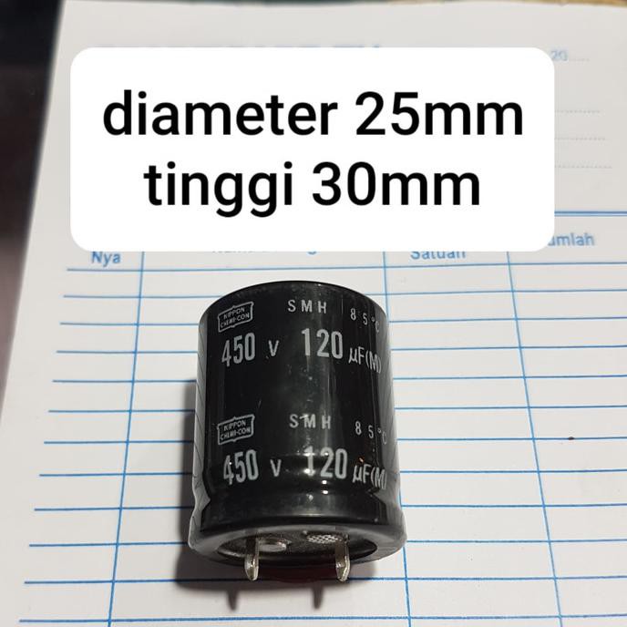 120Uf 450V 120 Uf 450Volt 450 V Volt 400V 400Volt 400 V Volt