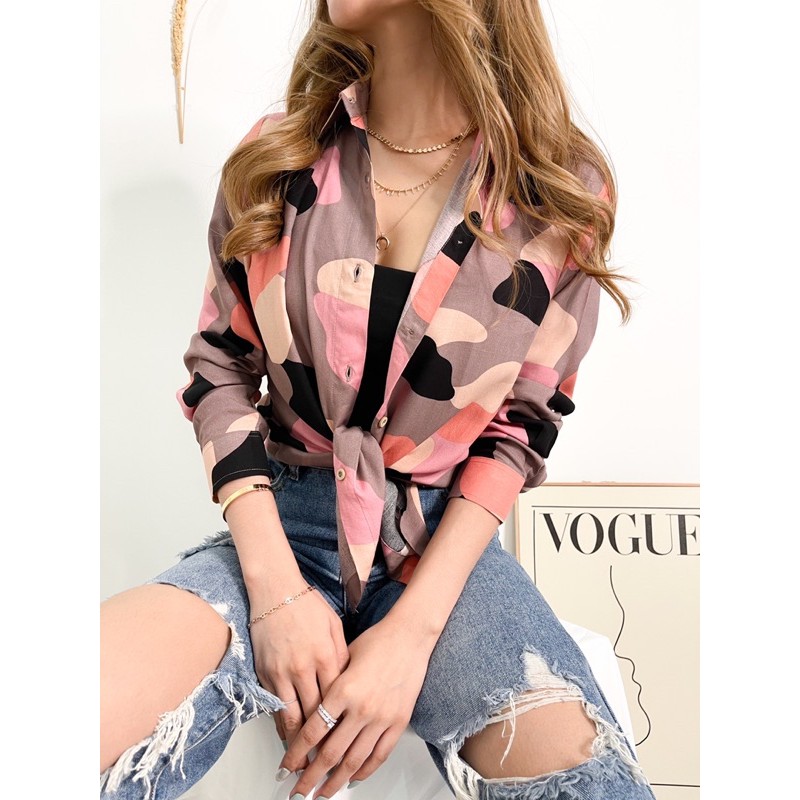 Kemeja Wanita H&M - Atasan Branded Casual/Formal