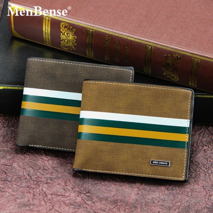 Dompet Pendek Dompet Kulit Pria MenBense Strip 1906