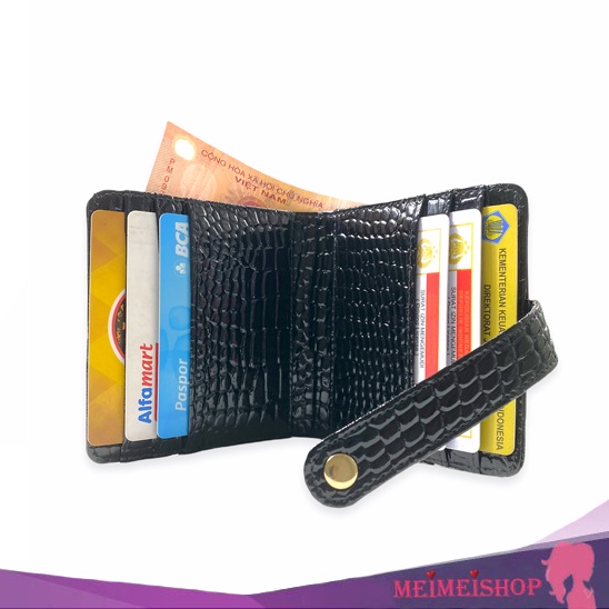 MEIMEISHOP LAVA CARD HOLDER CROCO FASHION WALLET CREDIT CARD HOLDER MINI WALLET LOKAL BATAM