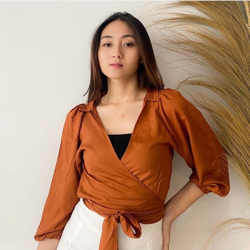 WRAP TOP | WRAP TOP BLOUSE