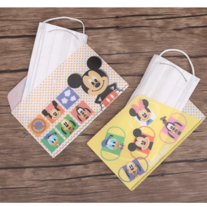 NEW NORMAL Portable Pouch Penyimpanan Masker Higenis Pas Makan Lepas Masker waktu Kerja Sekolah