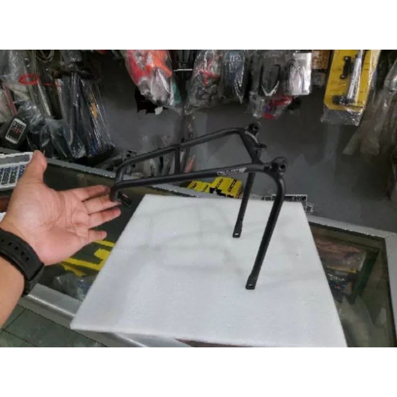 mini rack raze sepeda lipat 3sixty trifold folding bike