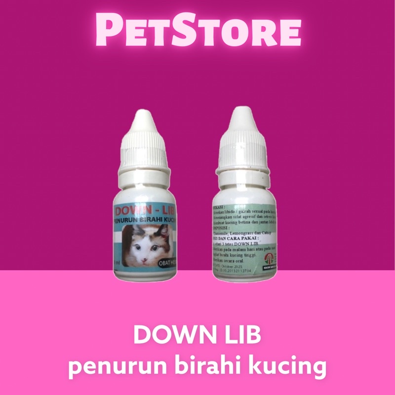 MAX DROP LIB / DOWN LIB Penurun birahi libido kucing