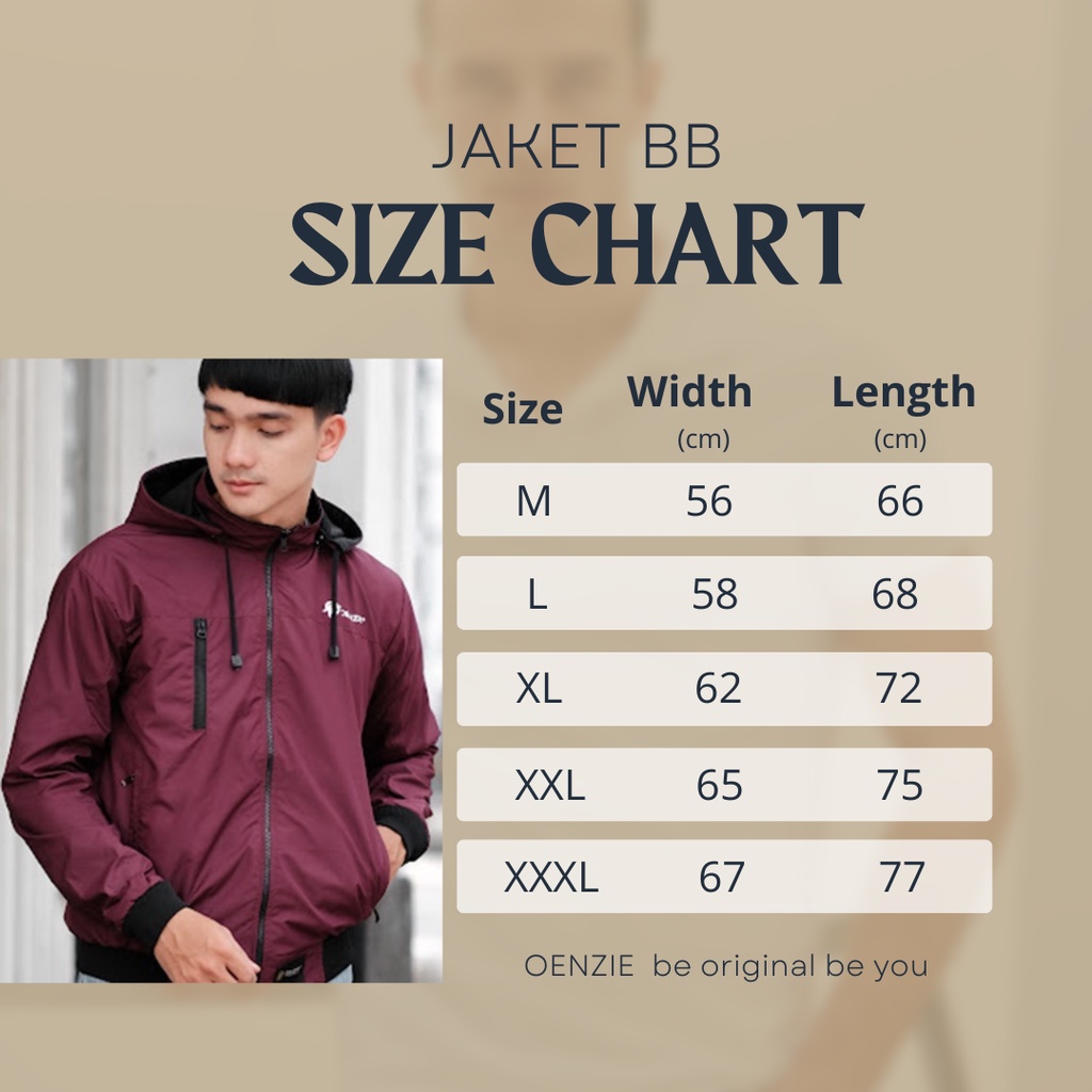 JAKET BB BOLAK BALIK PRIA PARASUT PREMIUM TASLAN WATERPROOF ORIGINAL DISTRO OENZIE KEREN