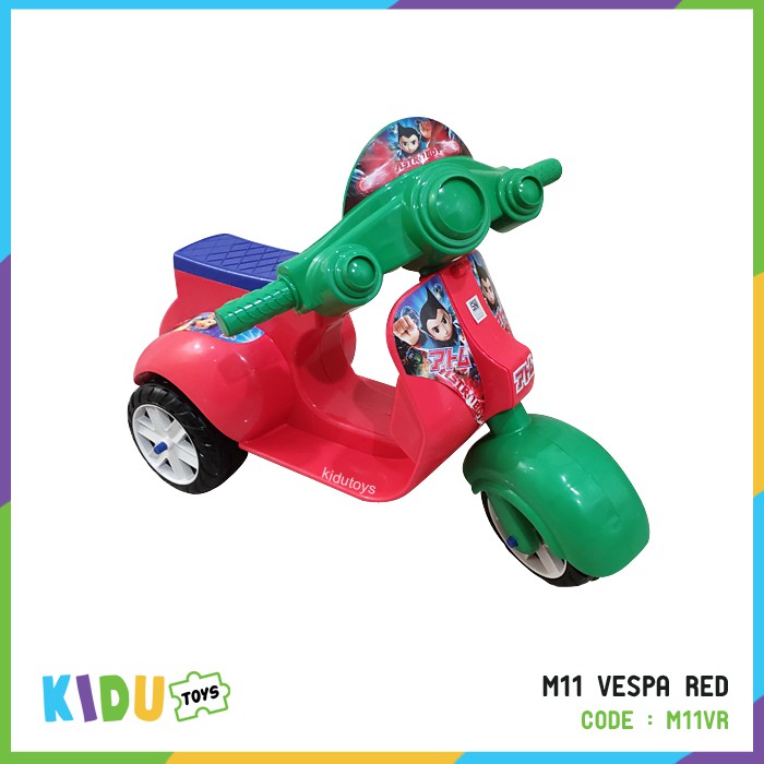 Mainan Anak Motor Vespa M11 Vespa (Ride on Vespa) Kidu Toys