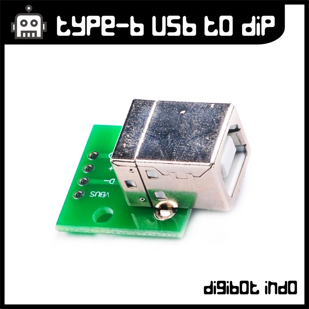 PCB Type-B USB Printer to DIP Adapter