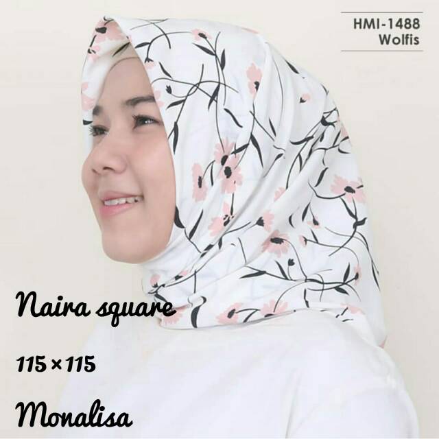 Naira SQUARE HIJAB SEGI EMPAT / SQUARE MOTIF / HIJAB MOTIF/SCARF MOTIF