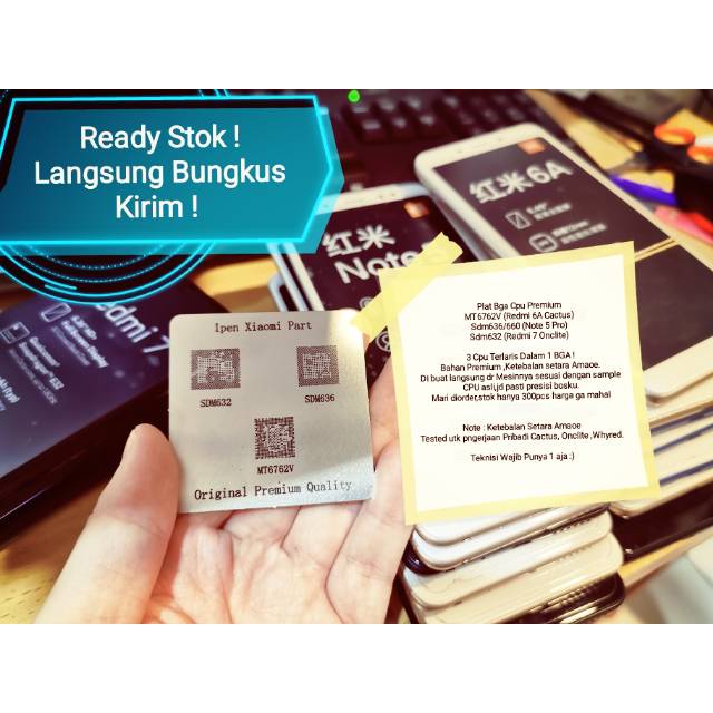 Plat Cpu SDM632 MT6762V Org Premium Tested Tebal BGA 632 7672V