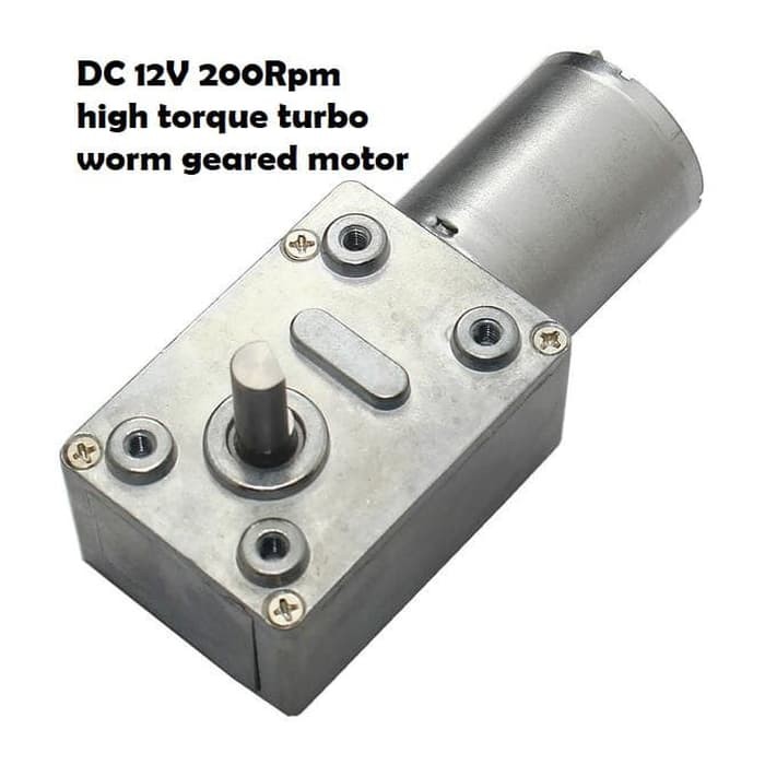 Motor dc 12V 200Rpm turbo worm gear high torque motor gear box gir box