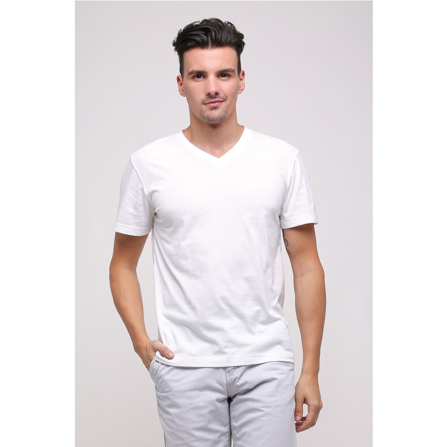 Oblong Pria GT MAN V Neck TSGV PUTIH