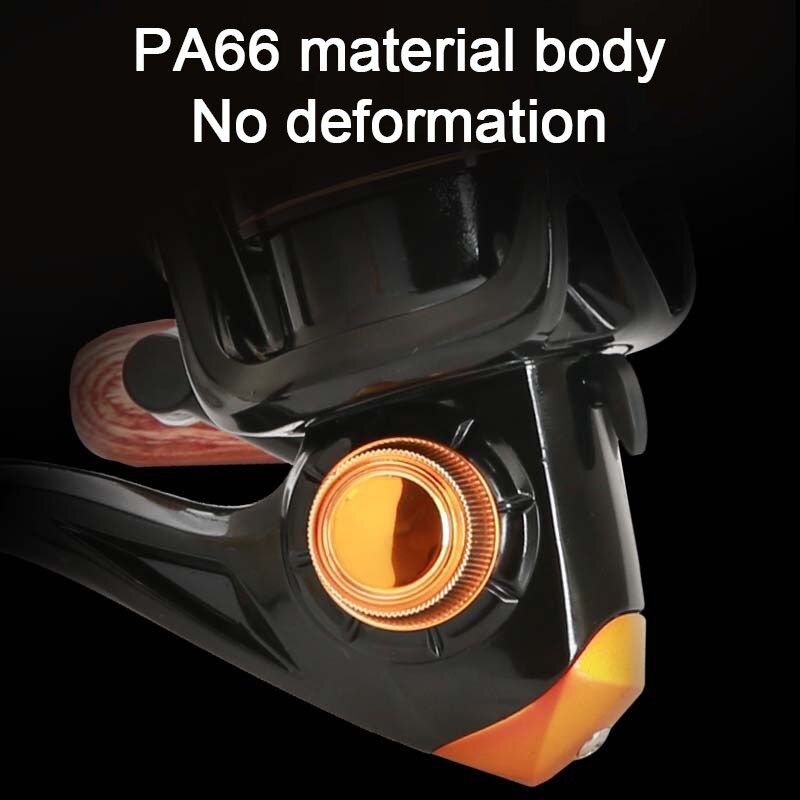 GS8i diao de lai reel pancing spinning fishing reel kumparan pancing gear ratio 4.8:1 - su800 - black Or-i