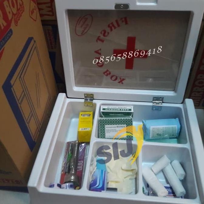 Box Penyimpanan Obat - Kotak Obat P3K Dinding Type B + Isi
