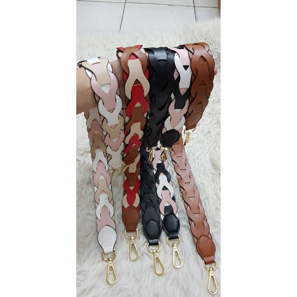 bagstrap kepang premium bahan halus ringan lembut tali tas fashion strap tas