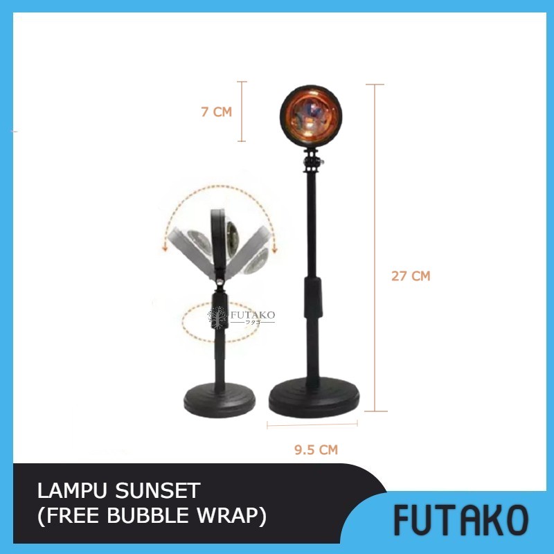 FUTAKO LAMPU PROJECTOR SUNSET INCLUDE 4 FILTERS