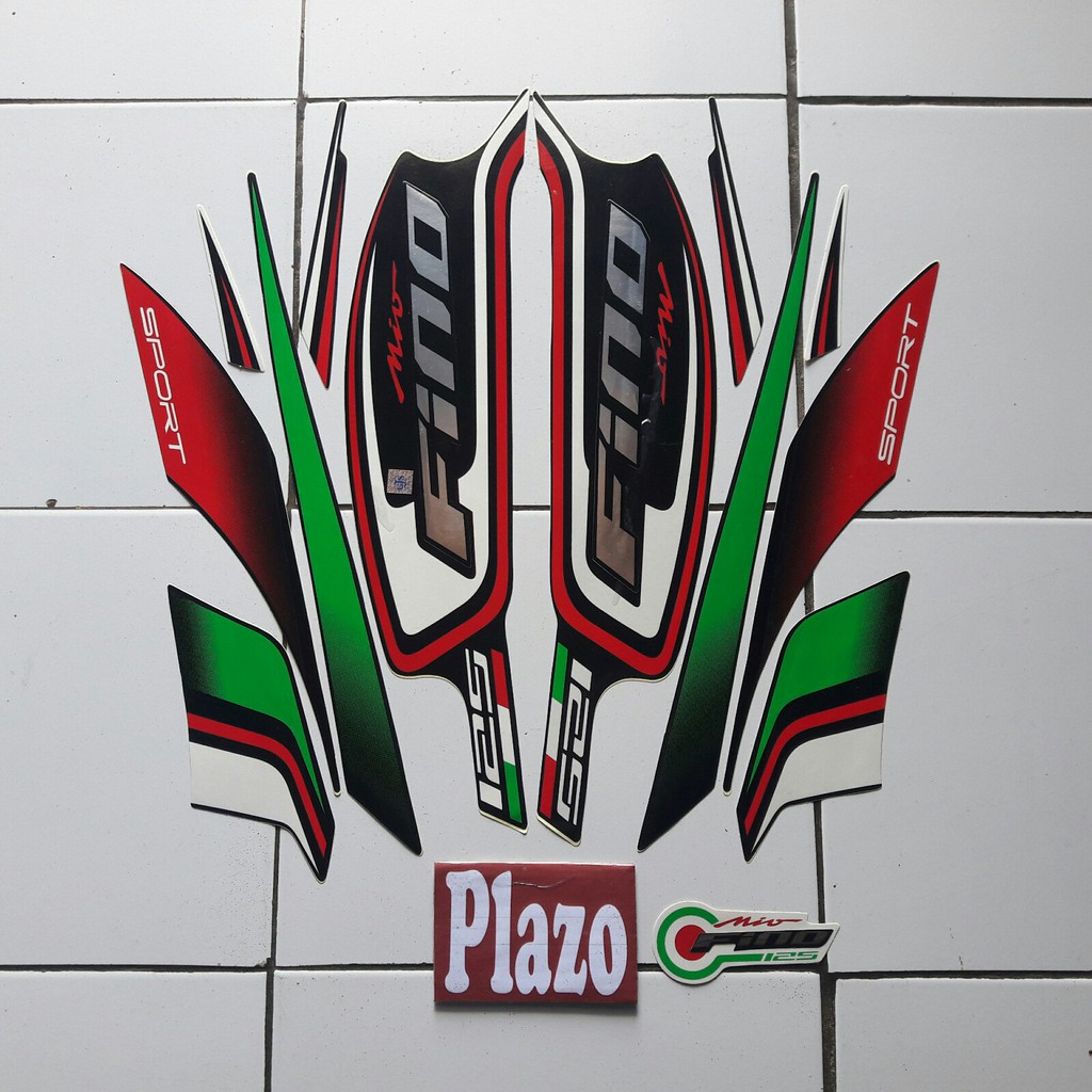 Stiker Motor Fino Sport 125 2017 Hitam Shopee Indonesia