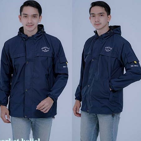 Jaket Motor Pria Anti Air Dan Angin Touring Vintage NASA || Jaket Outdoor Waterproof ||  Jaket Paras