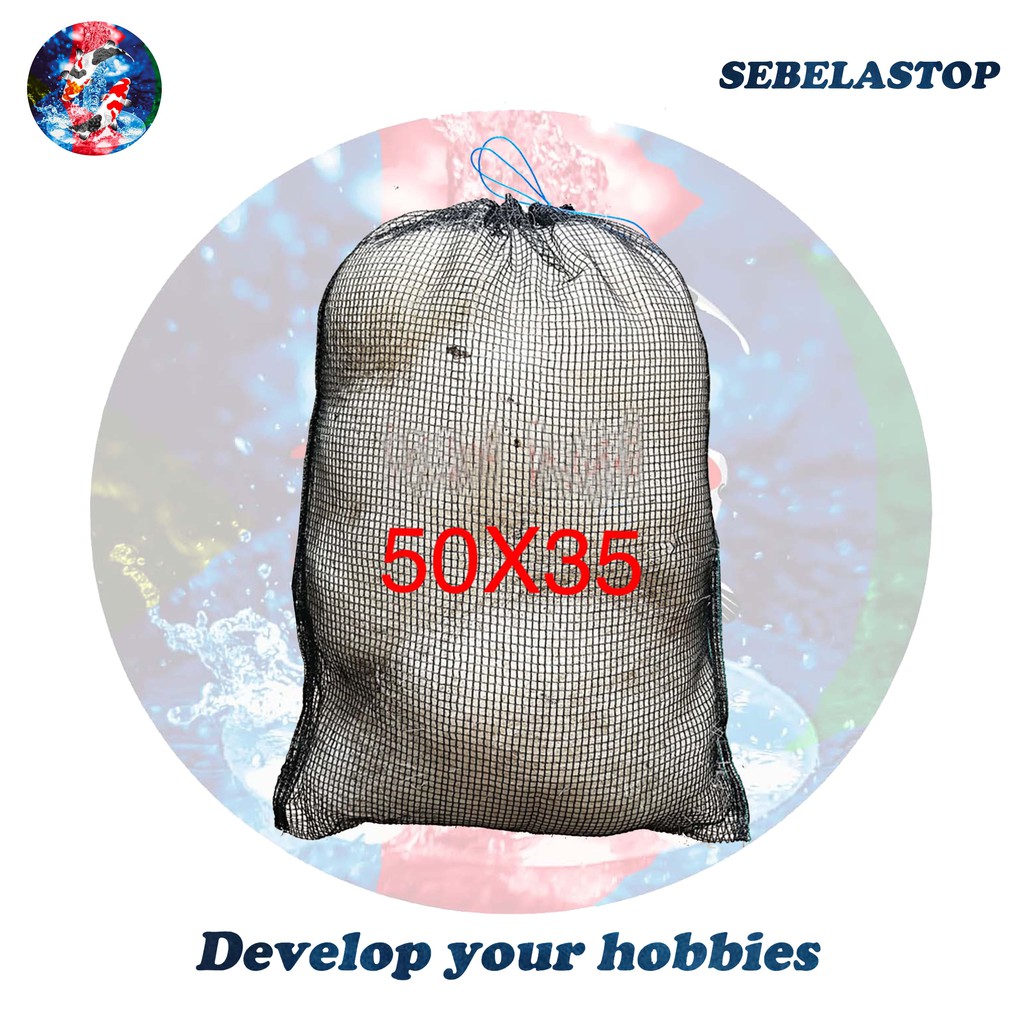 Filter Jaring Nelayan Kolam Koi Media Filter Chamber Kolam  50x35CM