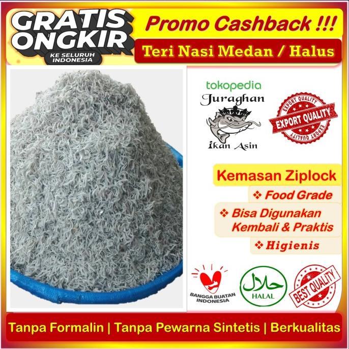 

[COD] Ikan Asin Teri Nasi Medan Putih TerEnak Kualitas Export di Tangerang [COD]