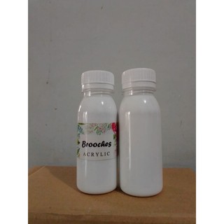 WARNA PUTIH CAT  CAIR KENTAL BAHAN  DASAR  AIR ISI 100ML 