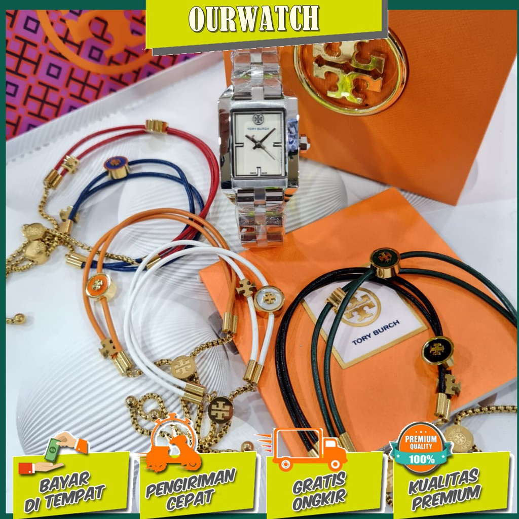 JAM TANGAN WANITA TORY BURCH TB 1101/1102 SET GELANG ORIGINAL