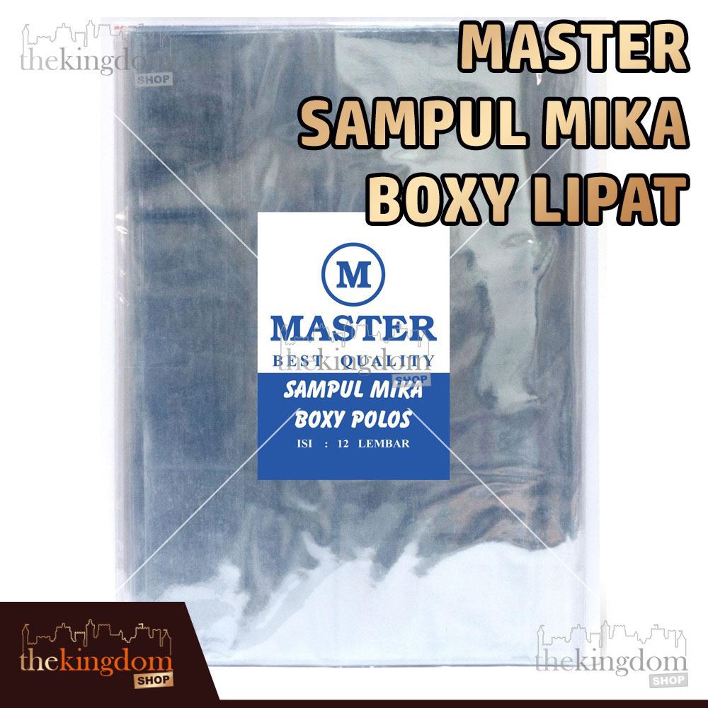 

Master Sampul Mika Boxy Lipat Polos / Sampul Buku / Sampul Plastik
