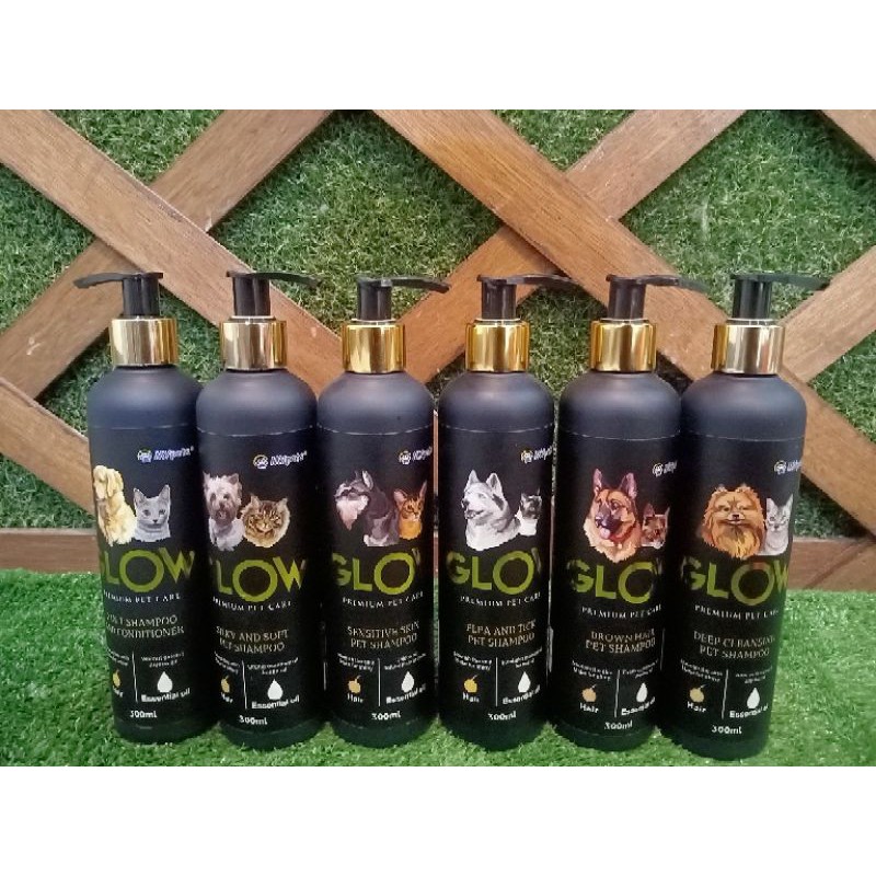 Glow Shampoo 300ml Shampoo Anjing Kucing