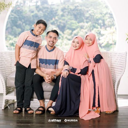 RAYA Series Famset Idul Fitri 2022- Sarimbit Lebaran Keluarga - Baju koko Couple Ayah dan Anak - Gam