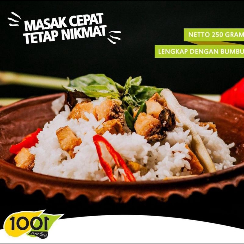 Nasi Liwet Instan 1001 Aneka Varian Rasa Praktis &amp; Higienis Langsung Bisa di Masak 250g