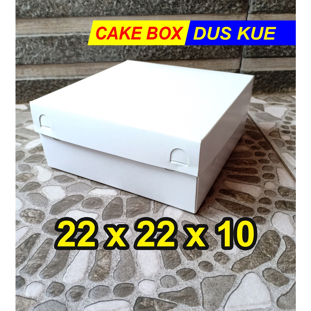 Dus 22x22x10 / BOX 22x22/ Dus nasi / Dus Roti / KOTAK KUE BOLU / Dus kue ultah / Cake Box