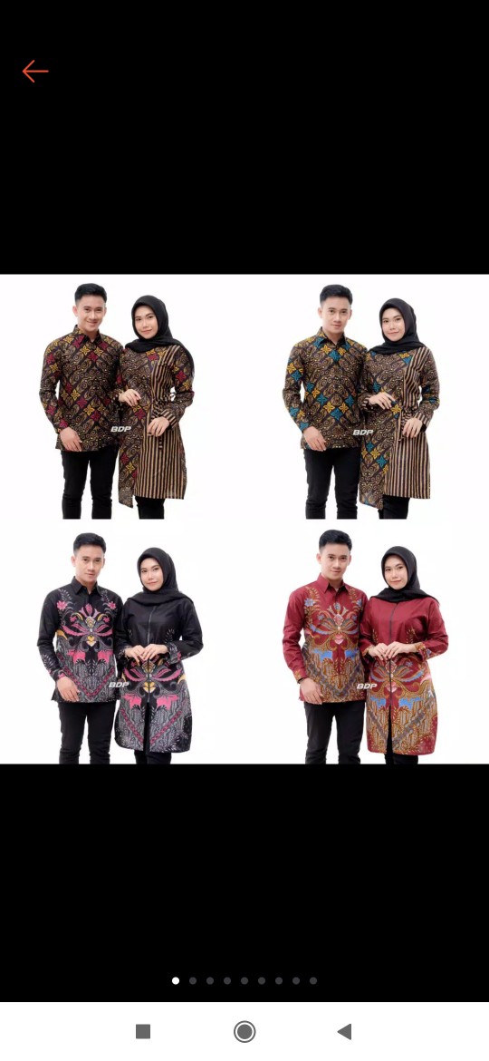 Temukan Maura Couple - Sania Ruffle Batik Couple Ori Ndoro Jowi Dnt Garansi Termurah Shopee