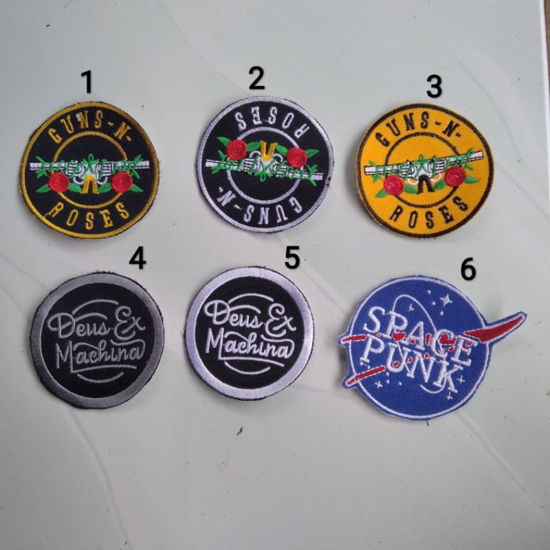 bordiran patch emblem space punk