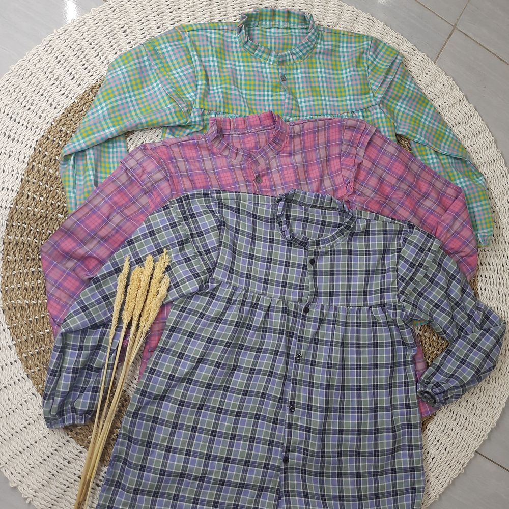 BLUSE FLANEL / KEMEJA WANITA / ATASAN WANITA