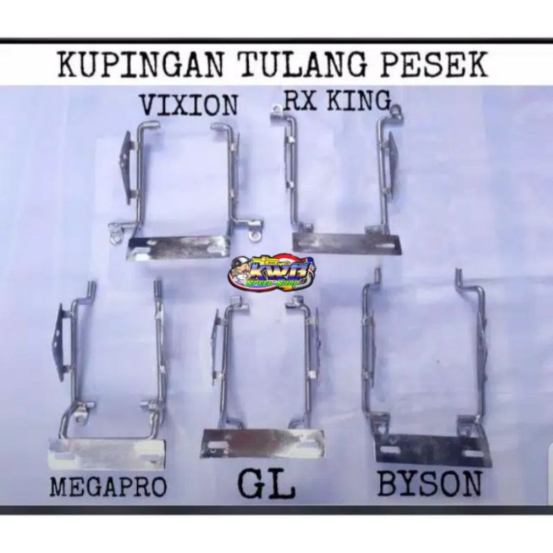 breket tralis lampu pesek tiger GL MP byson vixion crom