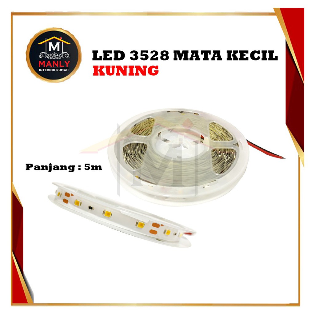 Lampu LED Strip 5050 &amp; 3528 5 M Warna Putih &amp; Kuning