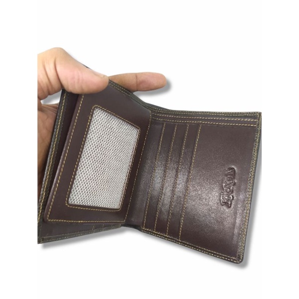 Dompet Pria Full Kulit Sapi Asli Lk Berdiri 13 Slot Kartu EMBOS KICKERS